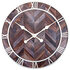 NeXtime NE-3245BR - Wandklok - Ø 58 Cm - Hout/Metaal - Donkerbruin - 'Roman Vintage'_