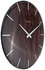 NeXtime NE-3249BR Wandklok Edge-Wood-Dome Dia 35cm Kunststof Bruin_